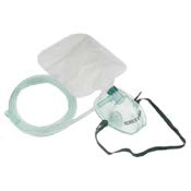 OXYGEN MASK WITH RE-BREATHING BAG