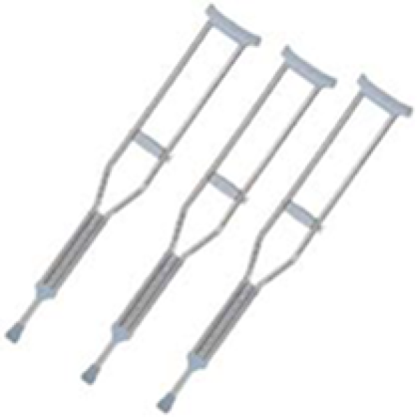 STEEL UNDERARM CRUTCHES