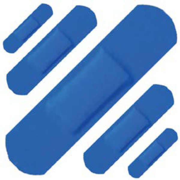 WATERPROOF X-RAY DETECTABLE FINGER PLASTERS