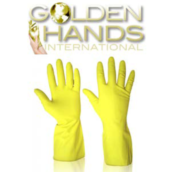 YELLOW HOUSEHOLD GLOVES